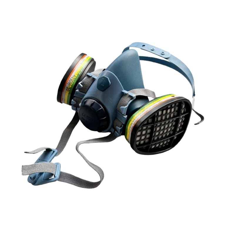 Separuh muka pernafasan silikon yang boleh diguna semula